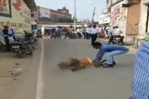 After a dispute with his wife, a young man attempted self -immolation, condition critical