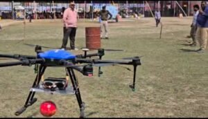 Agricultural drone became the center of attraction in Bhagalpur, the picture of farming is changing