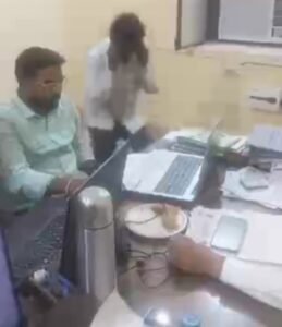 SDO's amazing act! Contract employee got a sit-up, video viral