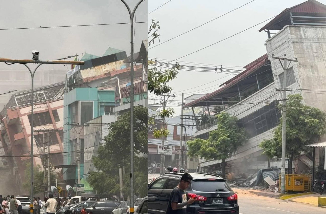 Heavy devastation due to severe earthquake in Myanmar and Thailand, more than 100 people died ... See VIDE