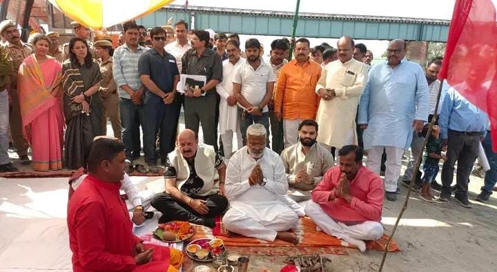 Water power minister inaugurated and founded 22 crore flood projects