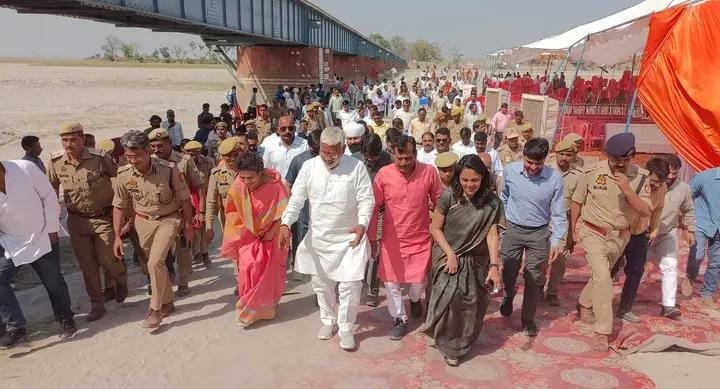 Water power minister inaugurated and founded 22 crore flood projects