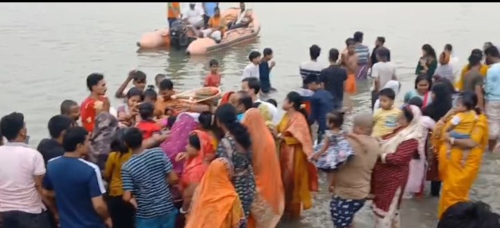 Chaiti Chhath Puja: Arghya given to the sun with faith ... Watch VIDEO