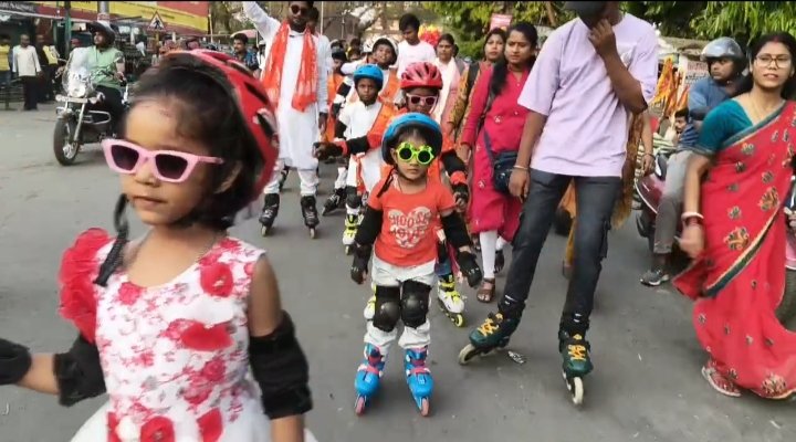 Ganga-Jamuni Tehzeeb's example seen in Ramnavami procession, Kesariamaya Bhagalpur