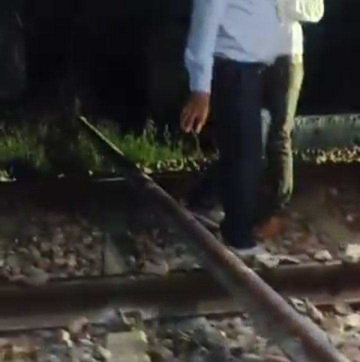 Conspiracy to overturn the train again: Big threat on Delhi-Saharanpur rail route in Shamli averted ... See Vide