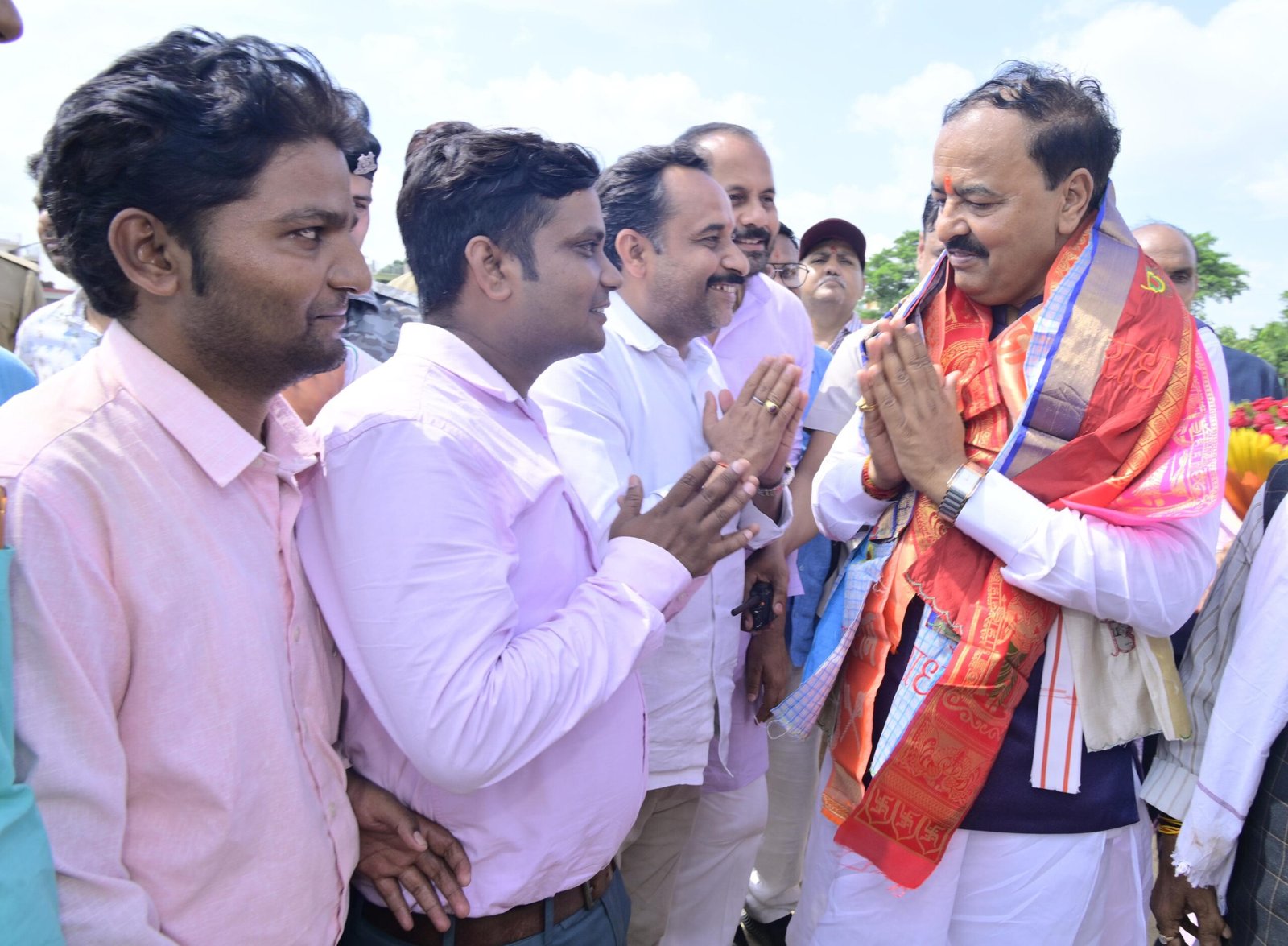 Deputy CM Keshav Prasad Maurya, who reached the house of former minister Anupama Jaiswal, expressed condolences on family mourning