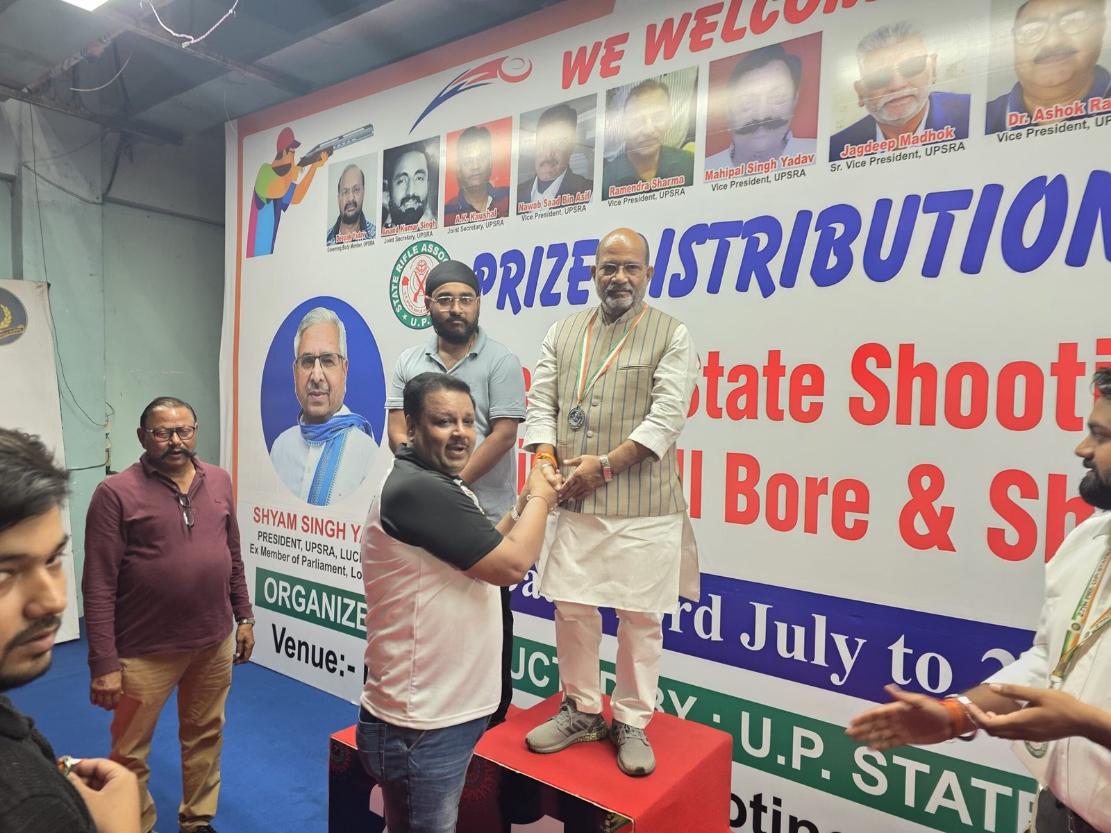 Bahraich players hit the 28th Pre UP State Shooting Championship, MLA Sureshwar Singh won Gold and Silver