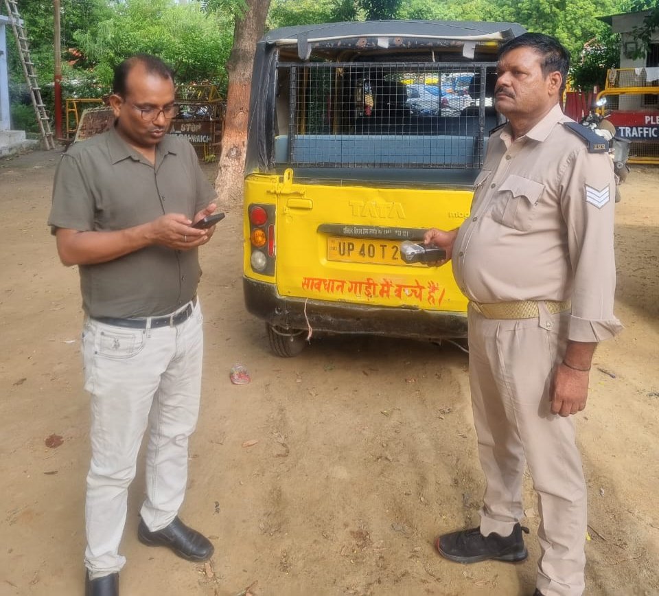 Vehicle checking campaign intensified in Bahraich: 7 vehicle detained, fine of millions fixed