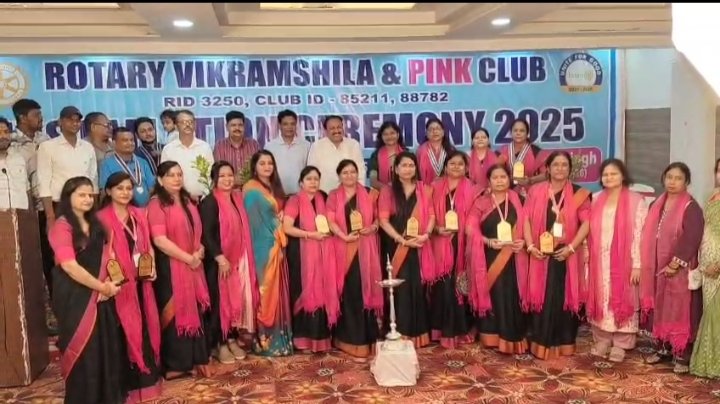 For the first time in Bhagalpur, female journalist got honors, Rashmi Kumari Sharma honored by Rotary Clu