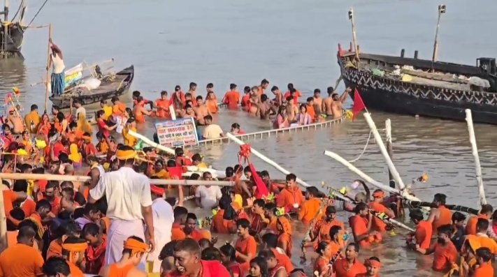 🔱 Inundation of faith: Bhagalpur becomes Bhagalpur on Sawan's first monsoon